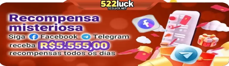Promoções exclusivas do 522LUCK com bônus atualizados